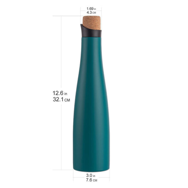 Stainless Steel Wine Thermos with Creative Cork Stopper