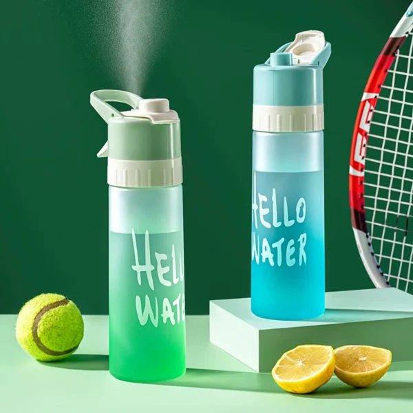 Large Capacity Portable Spray Mist Cooling Water Bottle