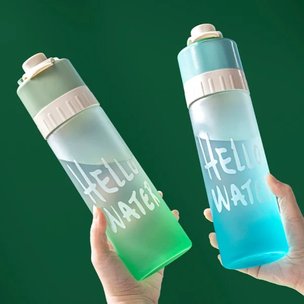 Large Capacity Portable Spray Mist Cooling Water Bottle